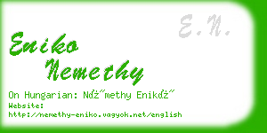 eniko nemethy business card